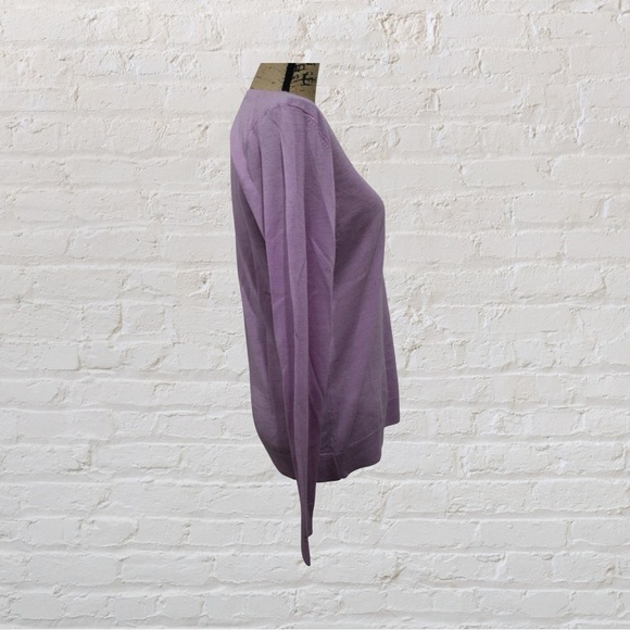 Lord & Taylor Merino Wool V-Neck Sweater - Picture 2 of 6